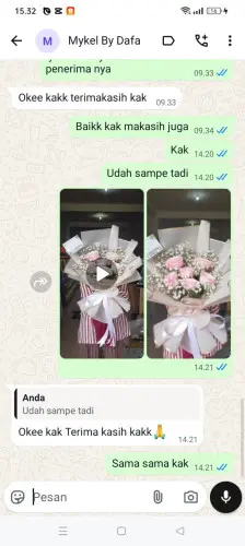 Testimonial Buket Bunga keusik