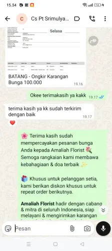 Testimonial Papan Bunga keusik